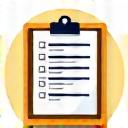 Icon representing a clipboard and planning.